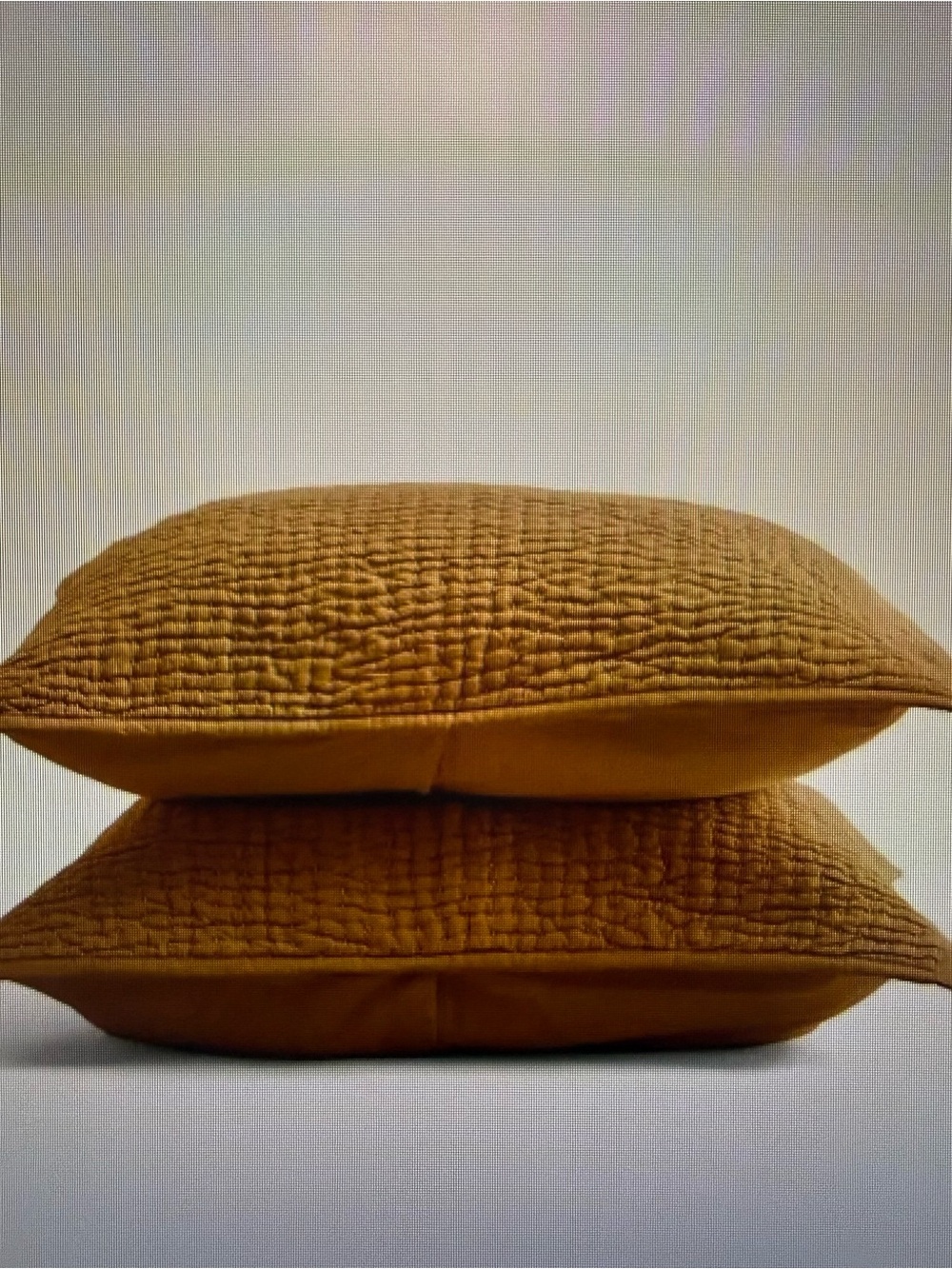 Quince Quilted Sham Set in terracotta